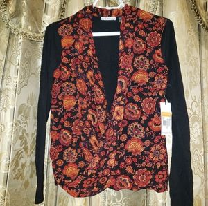 Dex Floral & black shirt